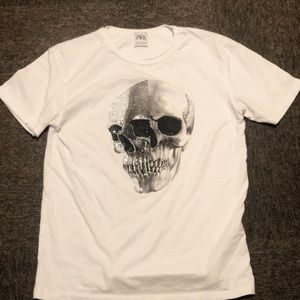 Zara Men’s Skull Design T-shirt